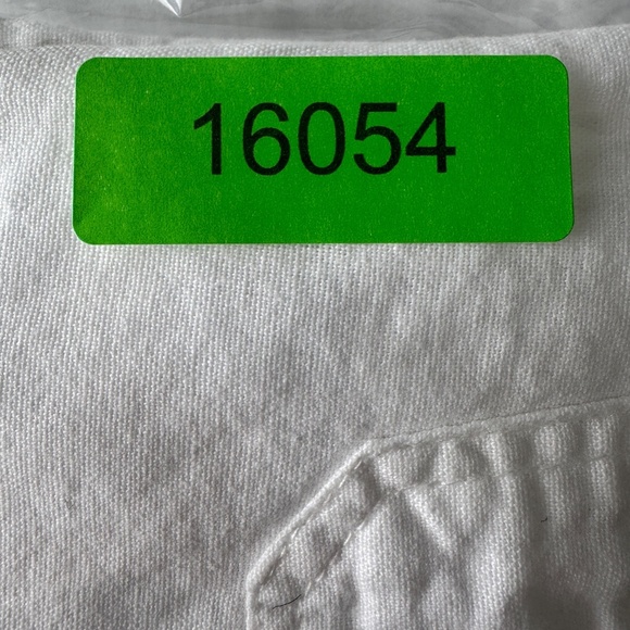 Simply Blessed Women's M Rayon/Linen Pull-On High-Rise Beach Pants White Ankle - Picture 15 of 15
